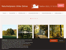 Tablet Screenshot of naturheilpraxis-dohse.de